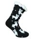 Super dicke THERMO Damen Hütten-Socken Lama-Motiv mit ABS-Noppen und wärmendem Teddy-Fell