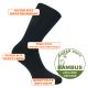 Warme Viskose Bambus-Socken supersoft schwarz dick