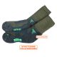 Atmungsaktive Outdoor Trekking Socken mit Merinowolle - warm und weich - oliv Thumbnail