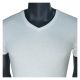 Weiße T-Shirts aus 100% nachhaltiger Baumwolle V-Ausschnitt CAMANO - 2 Stück