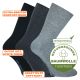 Bequeme Baumwolle Socken antibakteriell schwarz-grau-mix