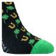 Witzige Baumwoll Gute-Laune-Socken mit Glücksklee- und Hufeisen-Motiven