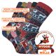 Warme Wohlfühl-Hygge-Socken Peru-Anden-Motive mit Merino und Alpakawolle
