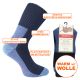 XTREME Walking Socken mit warmer Wolle in dunkelblau ohne Gummidruck Thumbnail