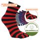 Hygienische Zehen-Trenn-Socken mit Ringeln in verschiedenen Farben Thumbnail