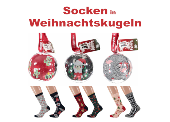 Christbaumkugeln-Socken